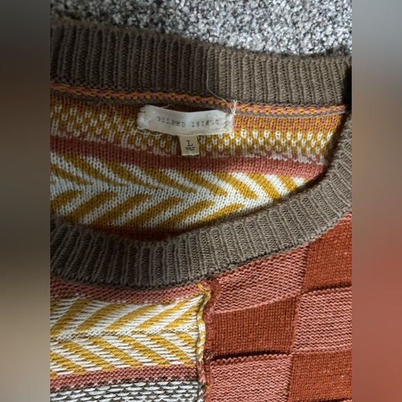 Gilded Intent Multi Stitch Boxy Sweater - Picture 3 of 7